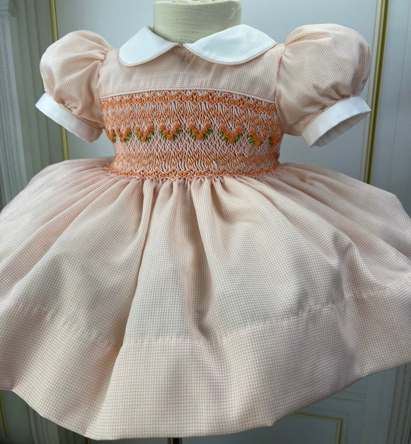 🍑 The Peach Blossom Smocked Dress 🍑