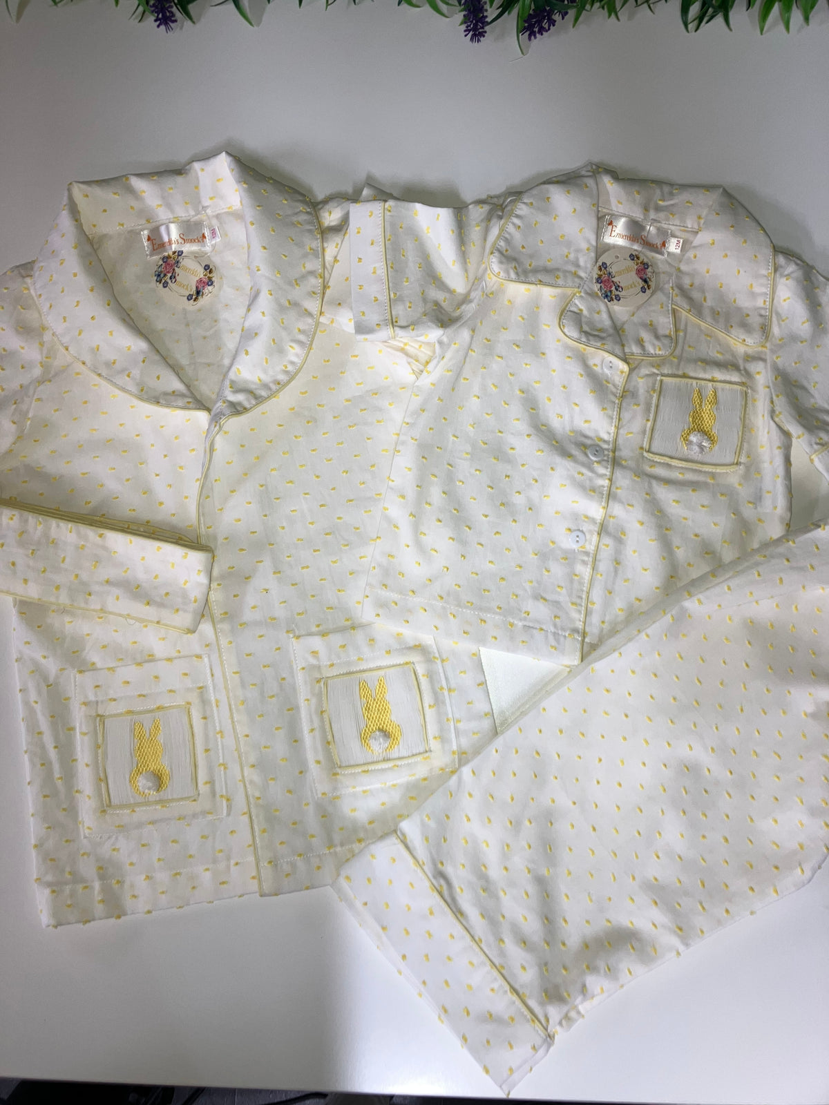 Boys’ Swiss Dot Pyjama Set 🤍✨