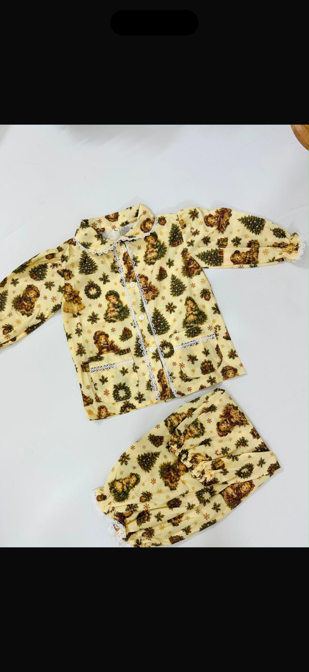 🎄 Vintage Christmas Girls Pyjama Set